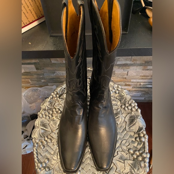 (NWOT) LUCCHESE PREMIUM CLASSICS WESTERN BOOTS BLACK G 9033.73 11 D (BRAND NEW) - Picture 16 of 16